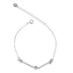 PULSEIRA PB925 PONTO DE LUZ OVAL, NAVETE E FIO CRAVEJADO 5-00800C