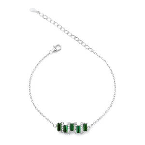 PULSEIRA PB925 CARTIE COM 6 ZS RETANGULARES E CRAVEJAMENTO 5-01121E