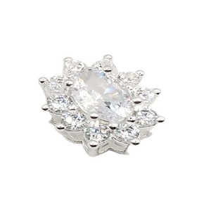 PINGENTE PB925 PONTO DE LUZ PRINCESA FLOR A-00078C