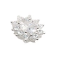 PINGENTE PB925 PONTO DE LUZ PRINCESA FLOR A-00078C