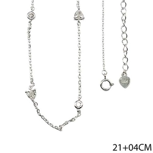 TORNOZELEIRA PB925 CARTIE 2Z CORAÇÃO E 2 PONTO DE LUZ 10-00573C