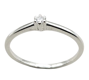 ANEL PB925 SOLITÁRIO 2MM 6 GARRAS 1-01068C
