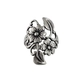 ANel 2 flores e 2 folhas