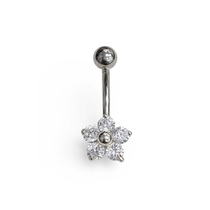 PIERCING PB 925 UMBIGO H. AÇO FLORZINHA 8MM