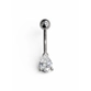PIERCING PB 925 UMBIGO H. AÇO PONTO DE LUZ GOTA