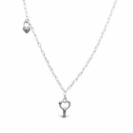 CORRENTE P925 CARTIE OVAL COM CHAVE E CADEADO 40292
