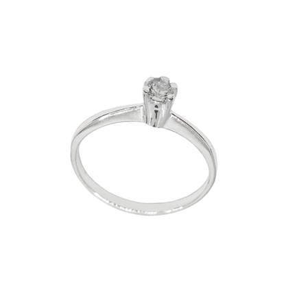 ANEL PB925 SOLITÁRIO 4MM 6 GARRAS A-308-00