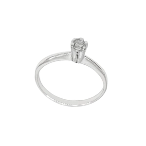 ANEL PB925 SOLITÁRIO 4MM 6 GARRAS A-308-00