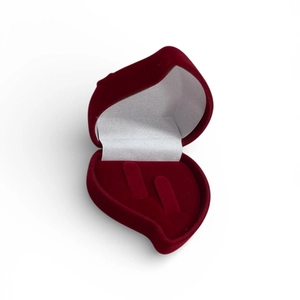 EMBALAGEM VELUDO CORAÇÃO COM ROSA ALIANÇA 71907
