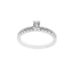 ANEL PB925 SOLITÁRIO 3MM 4 GARRAS ARO CRAVEJADO A-757-01