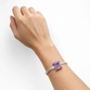 BRACELETE P925 C/PEDRA AMETISTA 12X15MM