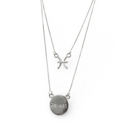 ESCAPULÁRIO PB925 VEN. MED + SIMB SIGNO PEIXES ES1190