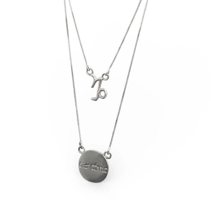 ESCAPULÁRIO PB925 VEN. MED + SIMB SIGNO CAPRICÓRNIO ES1188