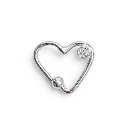 PIERCING P925 CORAÇÃO C/ ZIRCONIA PARA DAITH 00266864
