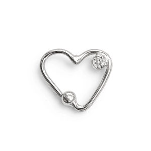 PIERCING P925 CORAÇÃO C/ ZIRCONIA PARA DAITH 00266864