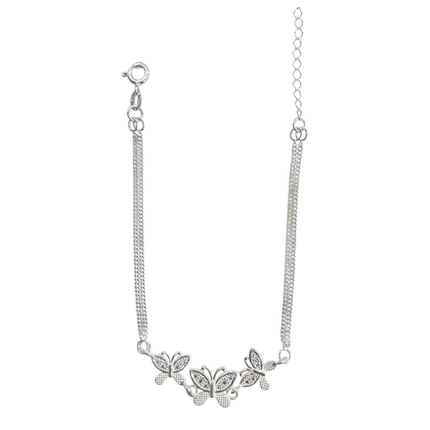 PULSEIRA PB925 GRUMET COM 3 BORBOLETAS PU-011-02