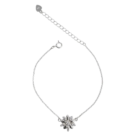PULSEIRA PB925 CARTE C/ FLOR DUPLA LISA E CRAV. 50818