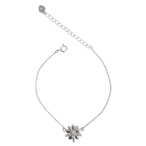 PULSEIRA PB925 CARTE C/ FLOR DUPLA LISA E CRAV. 50818