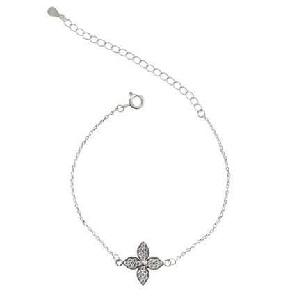 PULSEIRA PB925 ELO. CARTIE FLOR 4 PÉTALAS CRAV. 50912