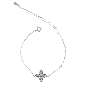 PULSEIRA PB925 ELO. CARTIE FLOR 4 PÉTALAS CRAV. 50912