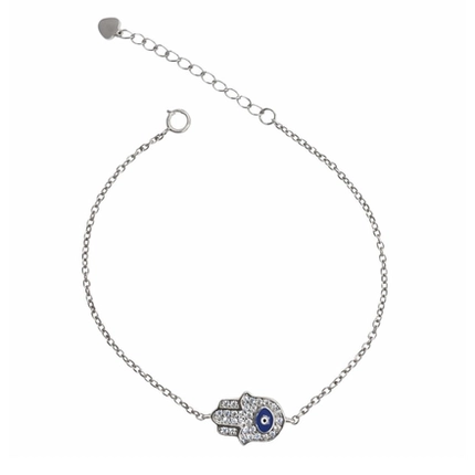 PULSEIRA PB925 CARTIE MÃO DE FÁTIMA CRAV. C/ OLHO RESINA 50535