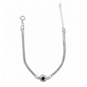 PULSEIRA PB925 CIRCULO COM PEDRA ELO GRUMET PU-002-03