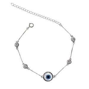 PULSEIRA PR925 OLHO GREGO C/ 4 ZS 4MM 74410360