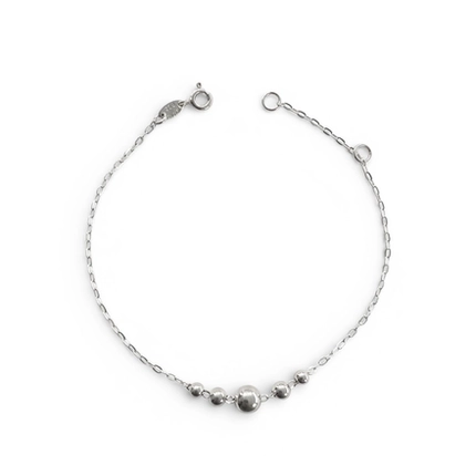 PULSEIRA PB925 CARTIE RED. 1 BOL LISA 5MM, 2 BOL LISAS DE 4MM, 2 BOL LISAS DE 3MM