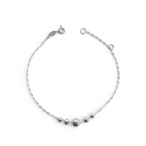 PULSEIRA PB925 CARTIE RED. 1 BOL LISA 5MM, 2 BOL LISAS DE 4MM, 2 BOL LISAS DE 3MM