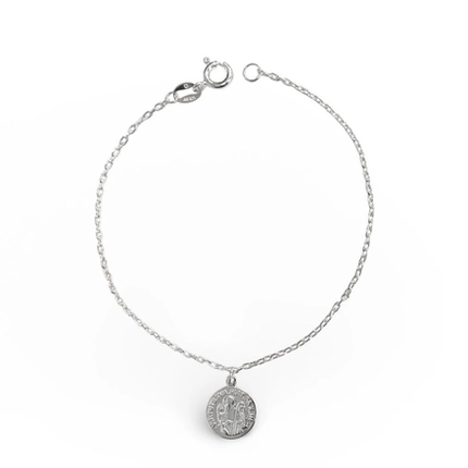 PULSEIRA PB925 ELO PORTUGUÊS C/ MEDALHA SÃO BENTO 240191