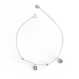 PULSEIRA PB925 2 CIRCULOS C/ TREVO CRAVEJADO 2ZS LAT. 50654