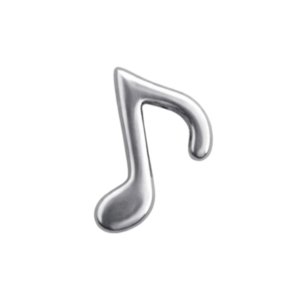 Pingente PB925 Cápsula nota musical lisa 1113788000