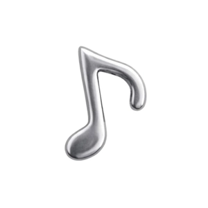 Pingente PB925 Cápsula nota musical lisa 1113788000