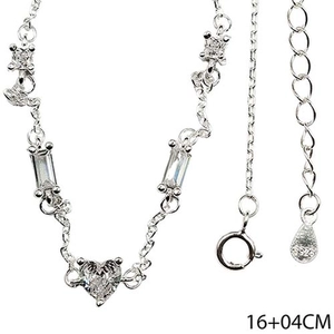 PULSEIRA PB925 CARTIE COM PONTOS DE LUZ CORACAO E RETANGULAR 5-00707C