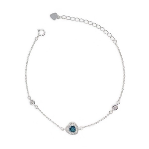 PULSEIRA PB925 CARTIE COM CORACAO PRINCESINHA CRAVEJADO 7MM 5-0136220S