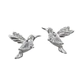 BRINCO PB925 BEIJA FLOR CRAVEJADO COM CRISTAL GOTA 3-02076NC