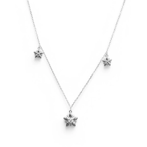 CORRENTE PB925 CARTIE C/ 3 FLORZINHAS LISAS E TRAB. 40652