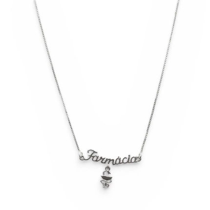 GARGANTILHA P925 PROFISSÕES C/ PEND. SIMB. FARMÁCIA 050146610
