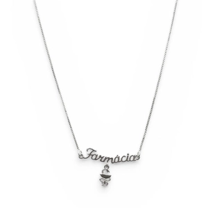 GARGANTILHA P925 PROFISSÕES C/ PEND. SIMB. FARMÁCIA 050146610