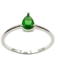 ANEL PB 925 SOLITÁRIO GOTINHA 3X5MM 3 GARRAS 1-00595E