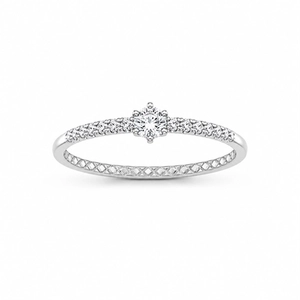 ANEL PB925 SOLITÁRIO 3MM 6 GARRAS ARO CRAVEJADO7803618000